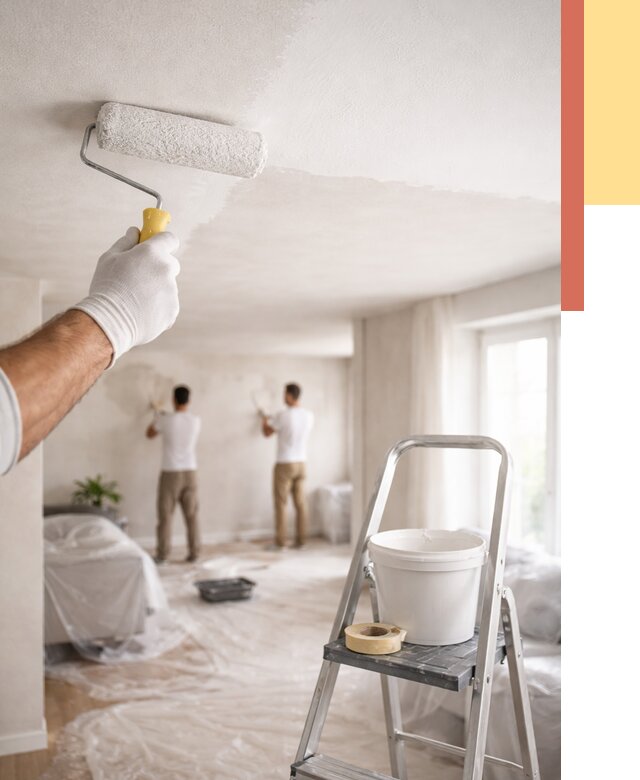 Покраска потолка акриловой краской в Ярцево от 2544 руб. | ОТДЕЛОЧНИК-Рцв