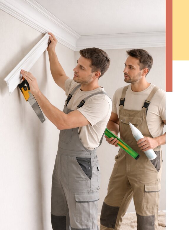 Монтаж потолочного плинтуса в Ярцево от 2340 руб. — быстро и недорого | ОТДЕЛОЧНИК-Рцв