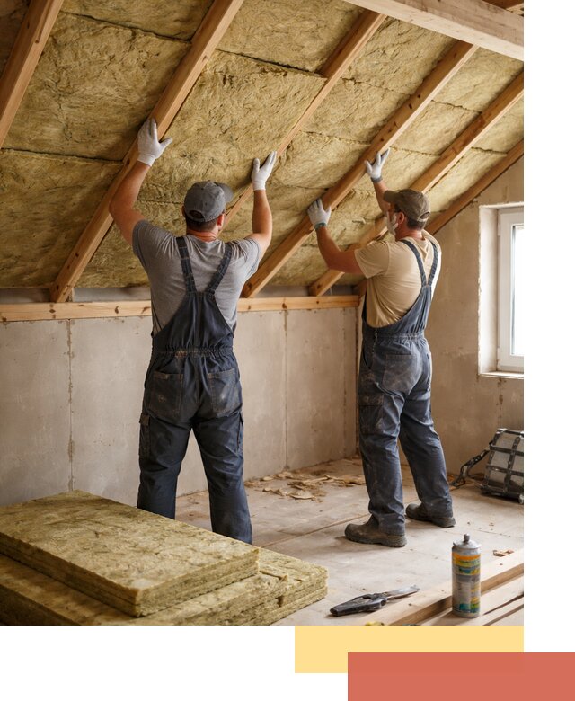 Утепление потолка минеральной ватой в Ярцево