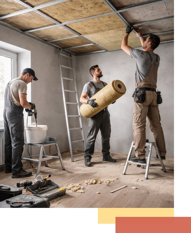 Шумоизоляция потолка в Ярцево: профессиональный монтаж и отделка